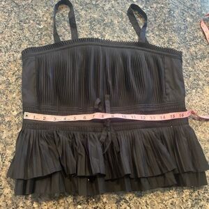 White House black market brand new pleaded poplin bustier